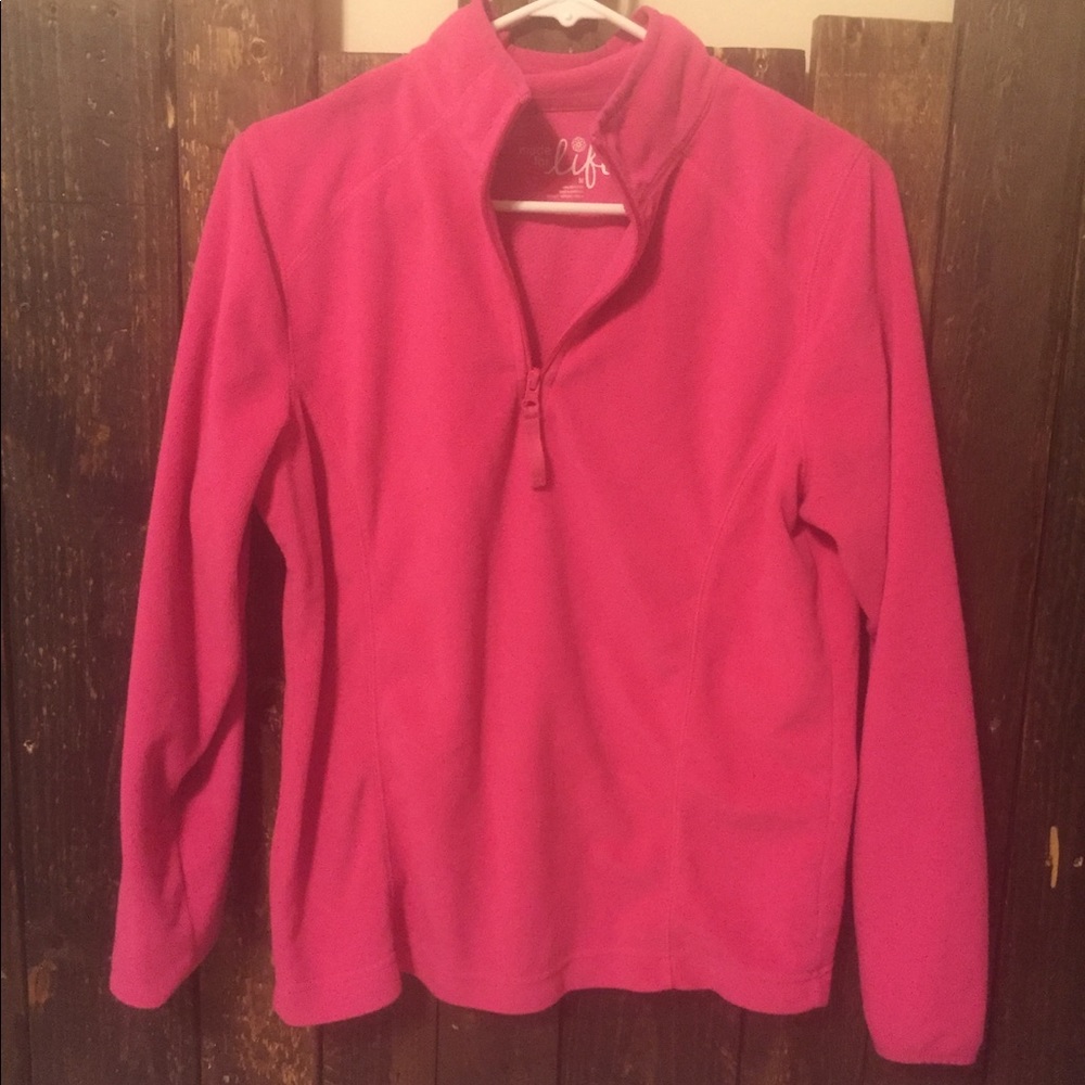 Pink Fleece Pullover